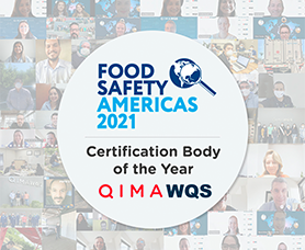 QIMA/WQS certificadora do ano pela BRCGS