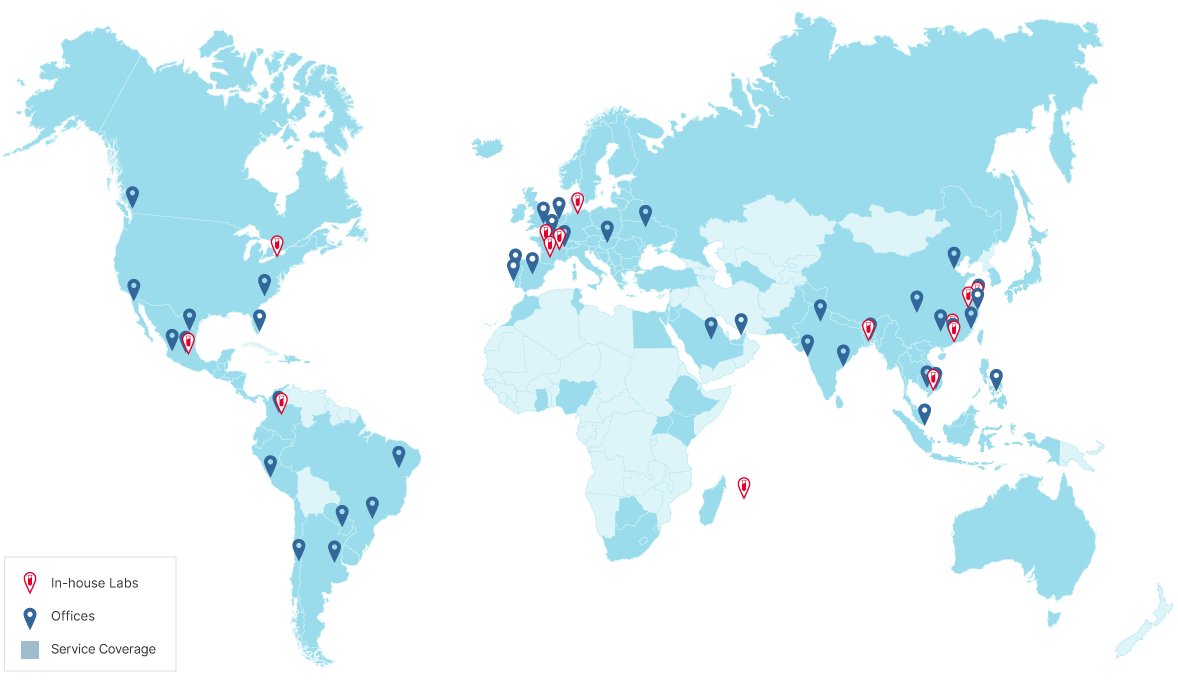 QIMA global company footprint